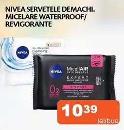 Unicarm Nivea servetele demachi. micelare waterproof/ revigorante Ofertă