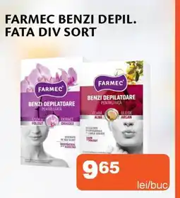 Unicarm Farmec benzi depil. fata div sort Ofertă