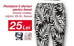Kik Pantaloni 3 sferturi pentru femei Ofertă