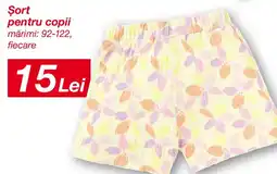 Kik Şort pentru copii Ofertă