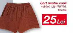 Kik Şort pentru copii Ofertă