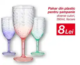 Kik Pahar din plastic pentru şampanie Ofertă