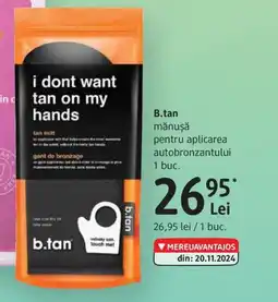 DM B.tan mănușă pentru aplicarea autobronzantului Ofertă