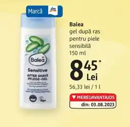 DM Balea gel după ras pentru piele sensibilă Ofertă