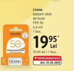 DM Lirene balsam stick de buze FPS 50 Ofertă