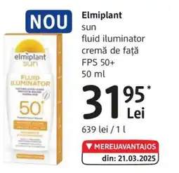 DM Elmiplant sun fluid iluminator cremă de faţă FPS 50+ Ofertă