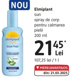 DM Elmiplant sun spray de corp pentru calmarea pielii Ofertă