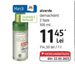 DM Alverde demachiant 2 faze Ofertă