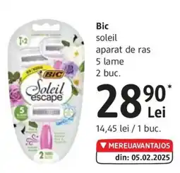 DM Bic soleil aparat de ras 5 lame Ofertă
