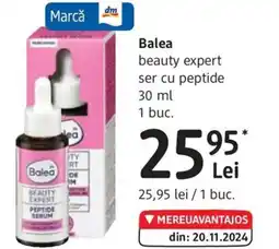 DM Balea beauty expert ser cu peptide Ofertă