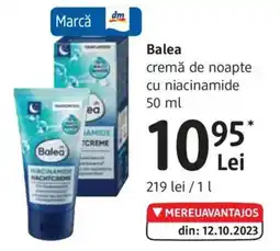 DM Balea cremă de noapte cu niacinamide Ofertă