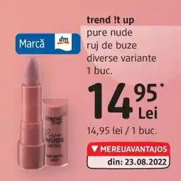 DM Trend !t up pure nude ruj de buze Ofertă
