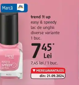 DM Trend !t up easy & speedy lac de unghii Ofertă