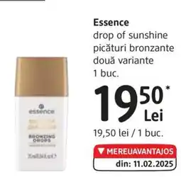 DM Essence drop of sunshine picături bronzante Ofertă