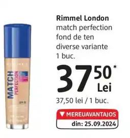 DM Rimmel London match perfection fond de ten Ofertă