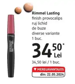 DM Rimmel Lasting finish provocalips ruj lichid de buze Ofertă