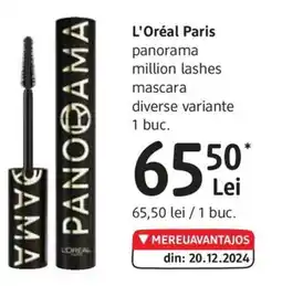 DM L'Oréal Paris panorama million lashes mascara Ofertă