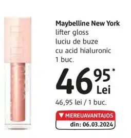 DM Maybelline New York lifter gloss luciu de buze cu acid hialuronic Ofertă