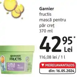 DM Garnier fructis mască pentru păr creț Ofertă