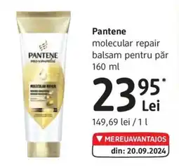DM Pantene molecular repair balsam pentru păr Ofertă