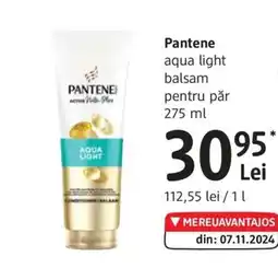 DM Pantene aqua light balsam pentru păr Ofertă