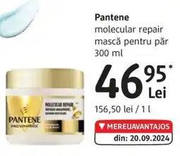 DM Pantene molecular repair mască pentru păr Ofertă