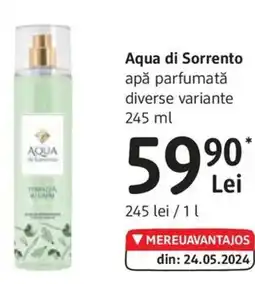 DM Aqua di Sorrento apă parfumată Ofertă