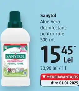 DM Sanytol Aloe Vera dezinfectant pentru rufe Ofertă