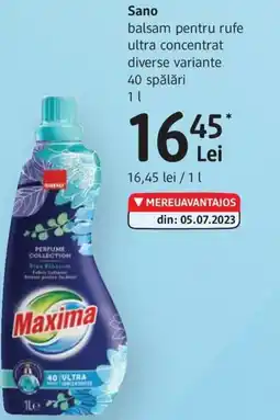 DM Sano balsam pentru rufe ultra concentrat Ofertă