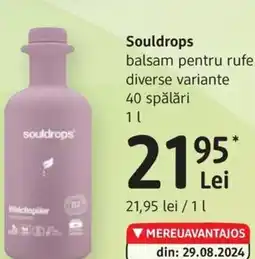 DM Souldrops balsam pentru rufe Ofertă