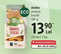 DM Dmbio ananas bucăți Ofertă
