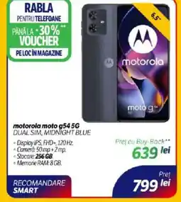Flanco Motorola moto g54 5g dual sim, midnight blue Ofertă