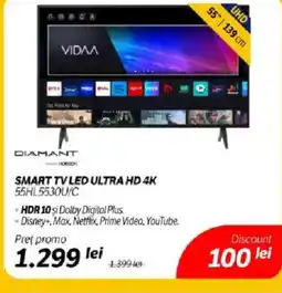 Flanco DIAMANT Smart tv led ultra hd 4k 55hl5530u/c Ofertă