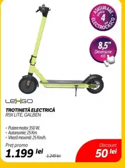 Flanco Trotinetă electrică r9x lite, galben Ofertă