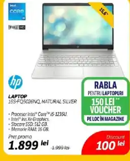 Flanco HP Laptop 15s-fq5026nq, natural silver Ofertă