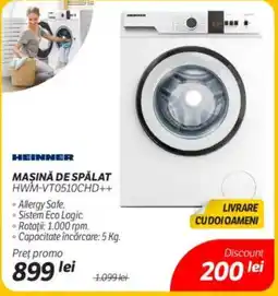 Flanco HEINNER Maşină de spălat hwm-vt0510chd++ Ofertă