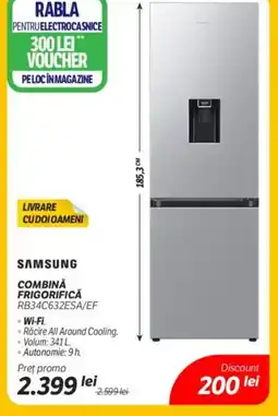 Flanco SAMSUNG Combină frigorifica RB34C632ESA/EF Ofertă