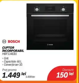 Flanco BOSCH Cuptor incorporabil HBF134EB1 Ofertă