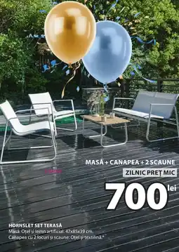 JYSK Hornslet set terasă Ofertă