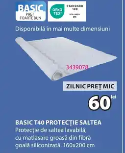 JYSK Basic T40 protecţie saltea Ofertă