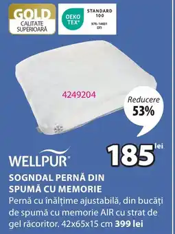 JYSK Sogndal pernă din spumă cu memorie Ofertă