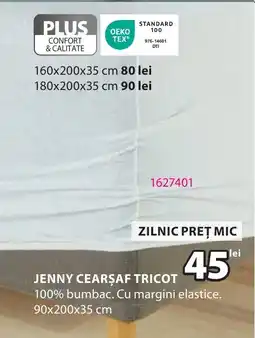 JYSK Jenny cearşaf tricot Ofertă