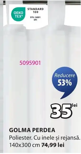 JYSK Golma perdea Ofertă