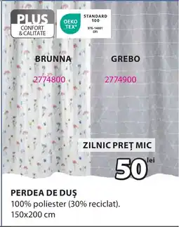JYSK Perdea de duş Ofertă