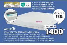 JYSK WELLPUR Kvita GF85 saltea din spumă Ofertă