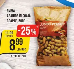 Mega Image EMMA Arahide în coajă, coapte Ofertă