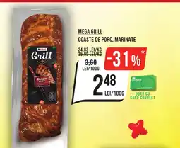 Mega Image MEGA GRILL Coaste de porc, marinate Ofertă