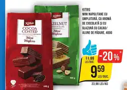 Mega Image KITBIS Mini napolitane cu umplutură Ofertă