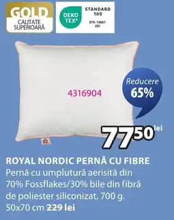 JYSK Royal nordic pernă cu fibre Ofertă