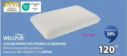 JYSK Viglen pernă din spumă cu memorie Ofertă
